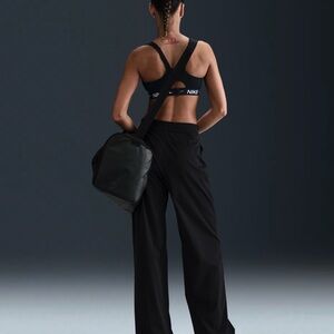 Nike Bliss Women's Black Wide-Leg Trousers Training Travel Pants